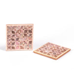 tea coasters, mother of pearl