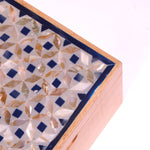 tea box, closeup