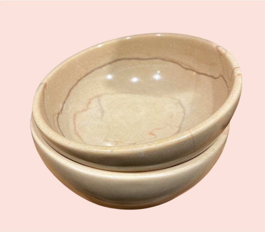 Marble nuts bowl, set of 2