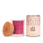 Scented Candles, Hand-poured, Coco Wax, شموع معطره, iso, Lavender, Vanilla, fragrance oils, wooden lid, Gift package