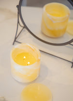 Egyptian Onyx Marble Scented Candle - Made from Natural wax.