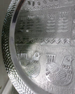 Peace Circular Stainless Steel Tray